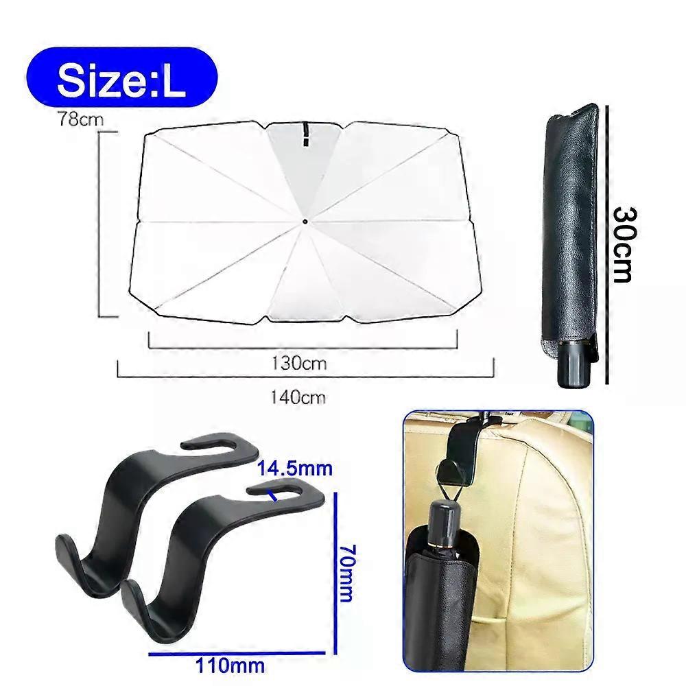 Foldable Car Sun Umbrella Shades Suitable for Windshield Sun Shade Cover UV Protection Heat Insulation Car Interior Front Window Sunshade