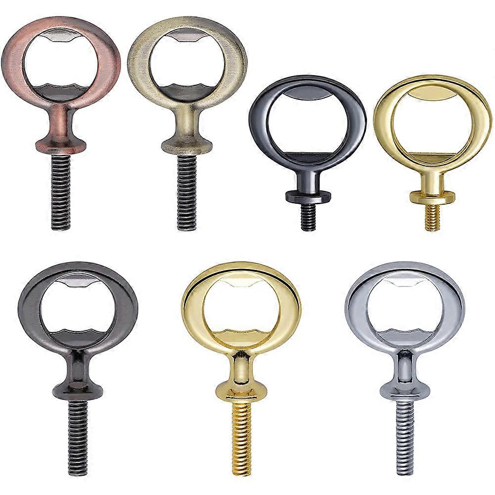 7 Pcs Stainless Steel Flat Bottle Opener Inserts Kit for Wine Party