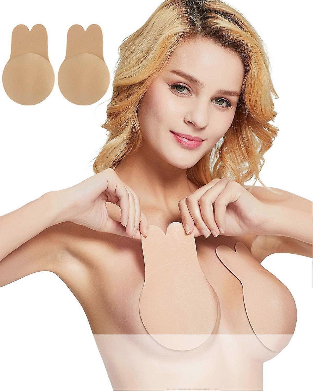 Breast Pasty Lifting Nipple Cover Rabbit Strapless Backless Bra