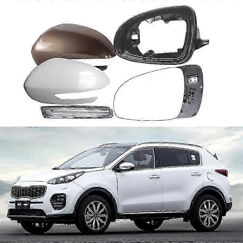 Applicable To Kia 16-18 Kx5 Rearview Mirror Cover Rearview Mirror Shell Mirror Frame Turn Light Reflector Cover