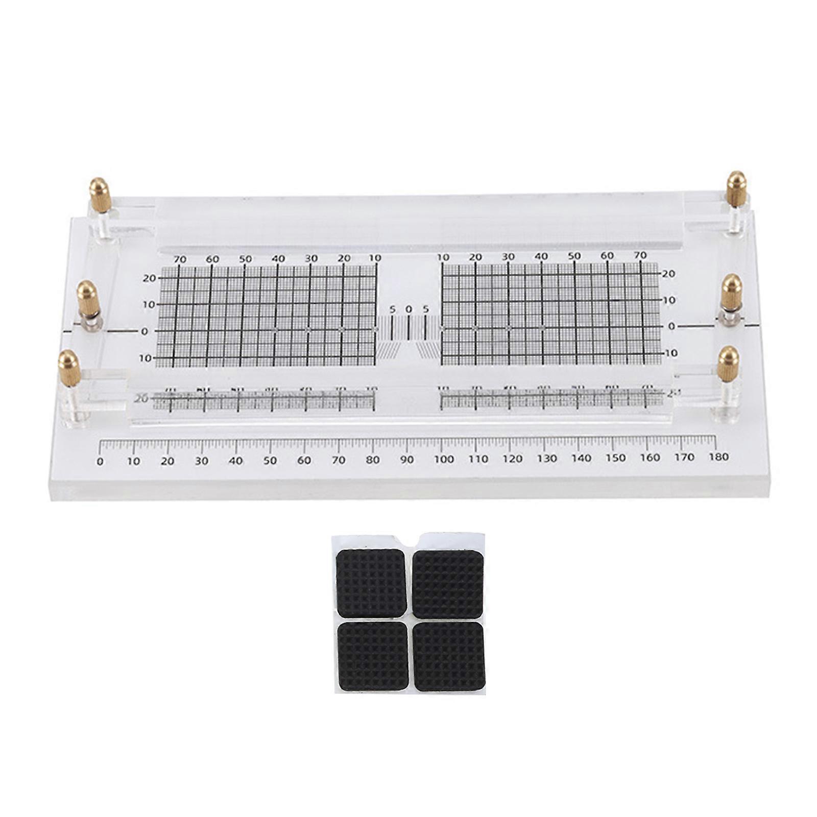 Distance/Height Balance Ruler Professional Eyeglasses Parallelism Ruler Glasses Parallel Measuring Instrument for Adult