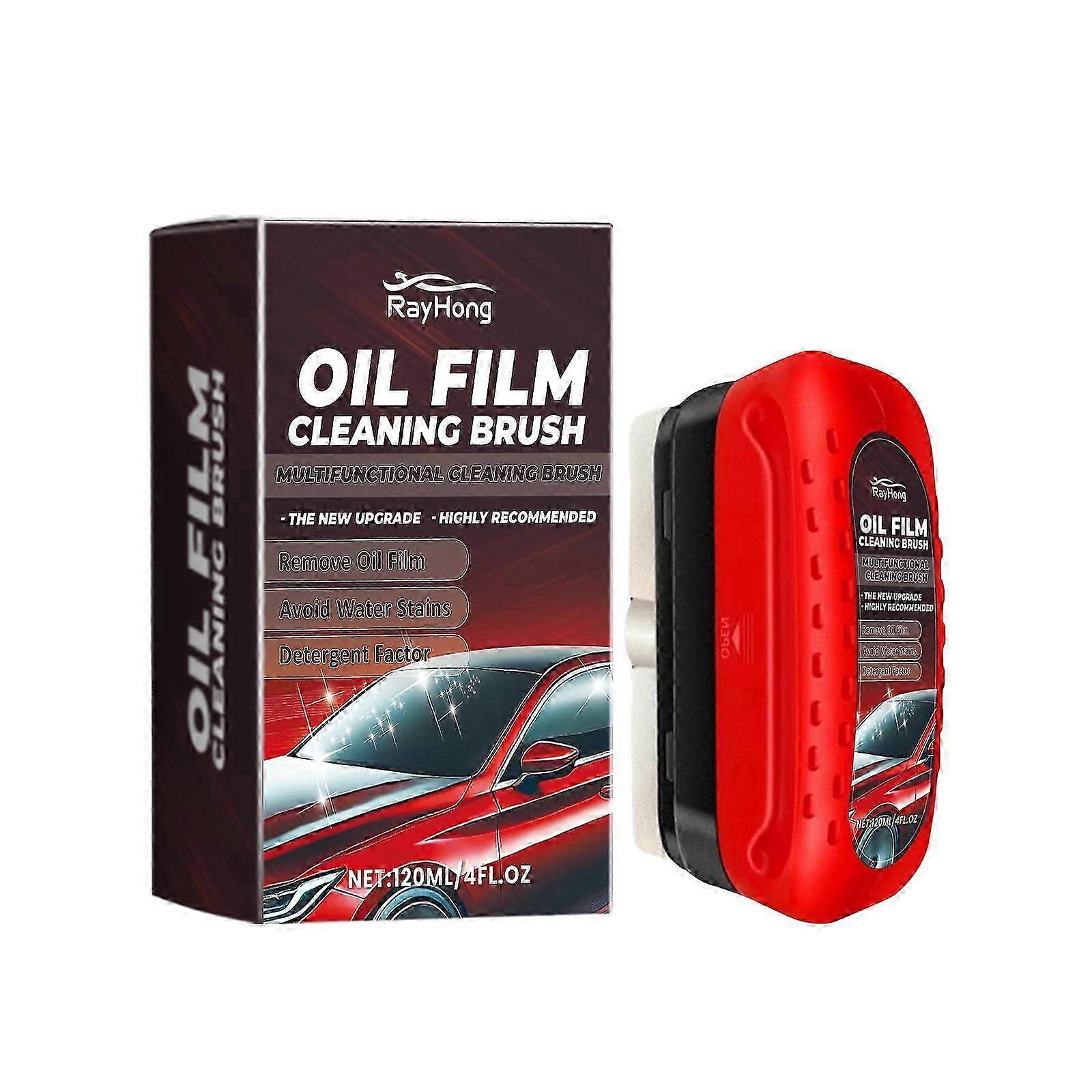 Glass Oil Film Remover, 120ml Glass Oil Film Remover, Car Windscreen Cleaner, Car Window Glass Cleaner to Prevent Rain and Fog Removal