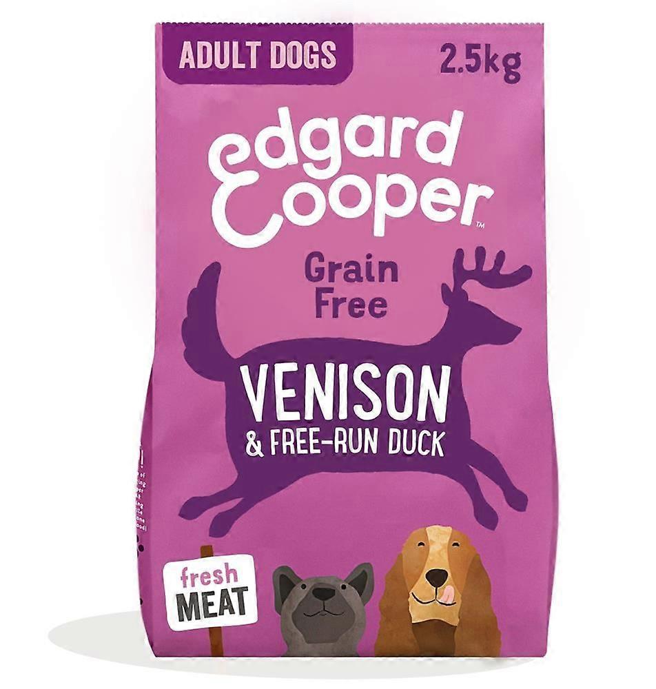 Edgard and Cooper 干狗粮 新鲜鹿肉和自由放养鸭 2.5 公斤