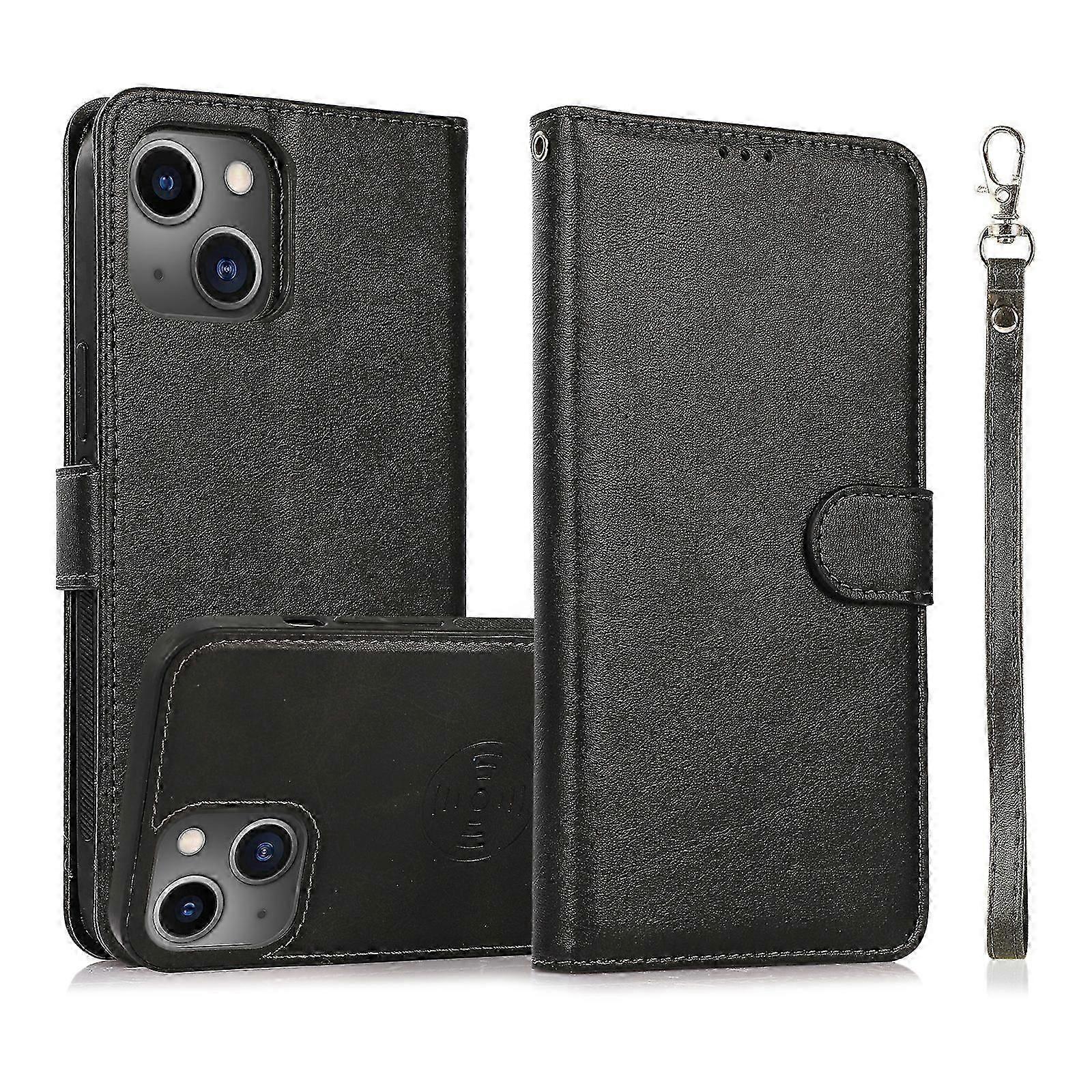 Calf Texture 2 in 1 Detachable Magnetic Back Cover Leather Case