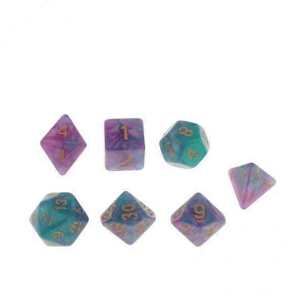 5x7pcs Dice Set for RPG Adventures in Emerald