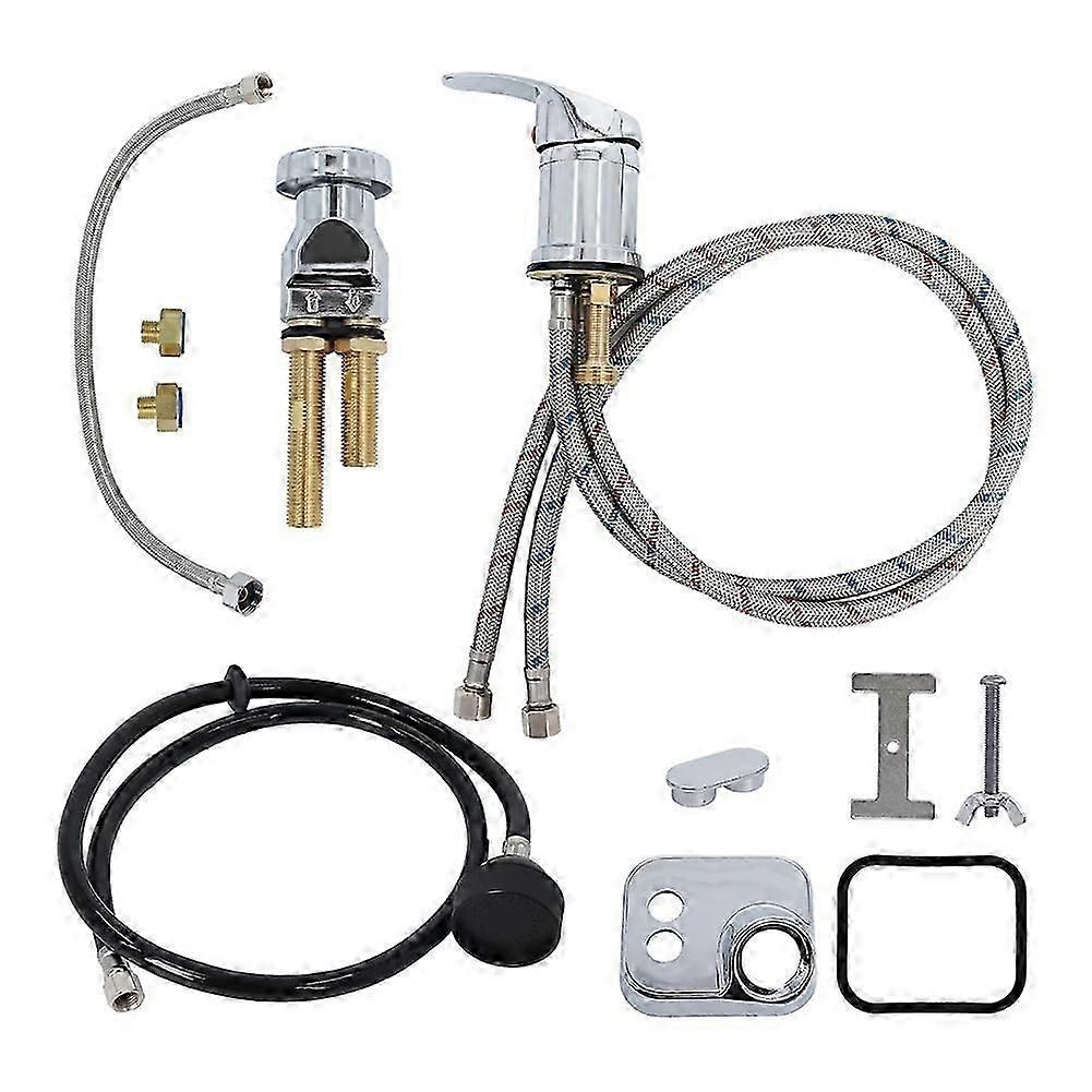 Robinet pour bac à shampoing, kit de robinet, tuyau pour shampoing pour robinet d'évier