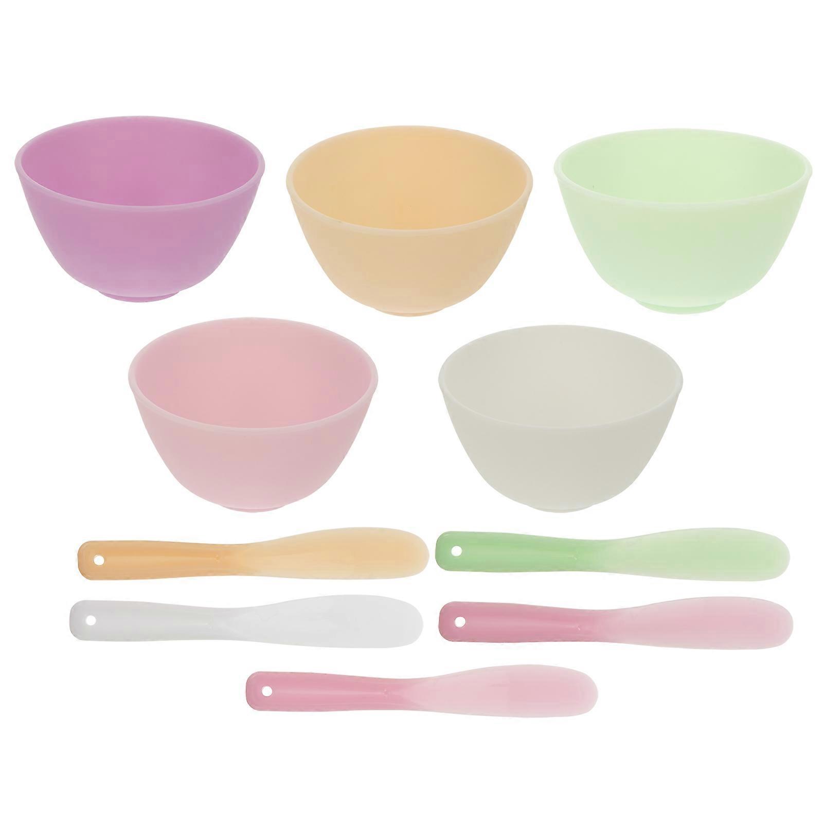 DIY Skincare Mixing Set with Durable Silicone Bowl and Stirring Tools