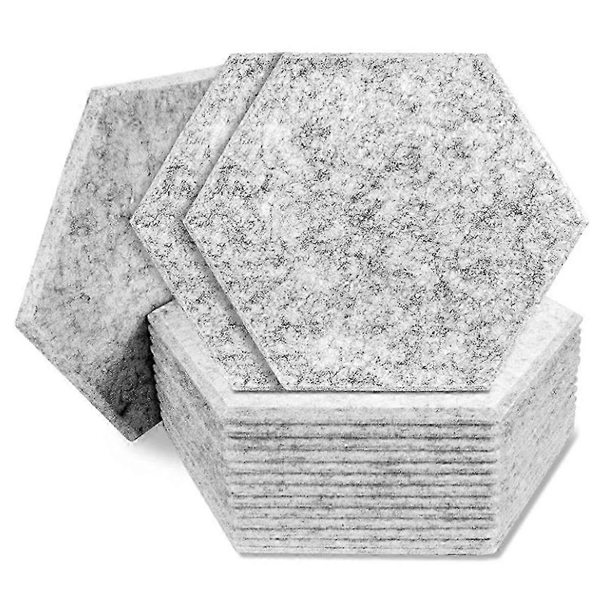 16Pcs Acoustic Panels,Hexagonal Beveled Edge Soundproof Wall Panel,Noise Reduce Panels,for Wall Dec