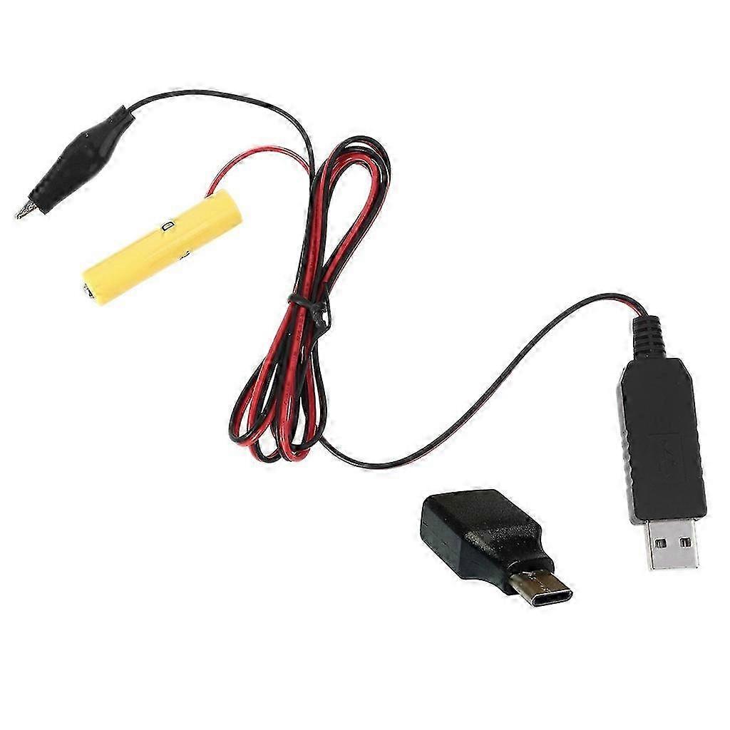 USB / Typ-C auf 3V 4,5 V 6 V 9 V 12 V AAA Batterie-Eliminator Ersetzen Sie 2-8 Stück Batterie12 V SZRH