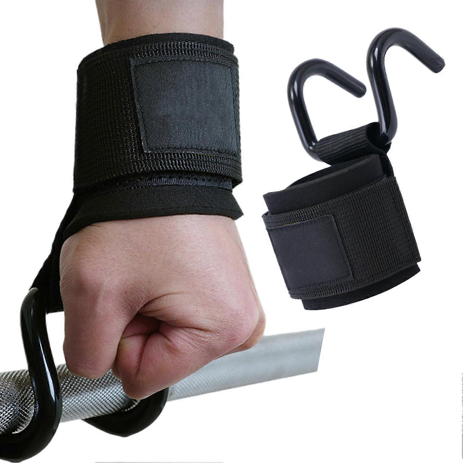 Wrist Straps for Strength Triathlon - Ergonomic Non-Slip Training Aid with Hooks for Pull-Ups and Squats