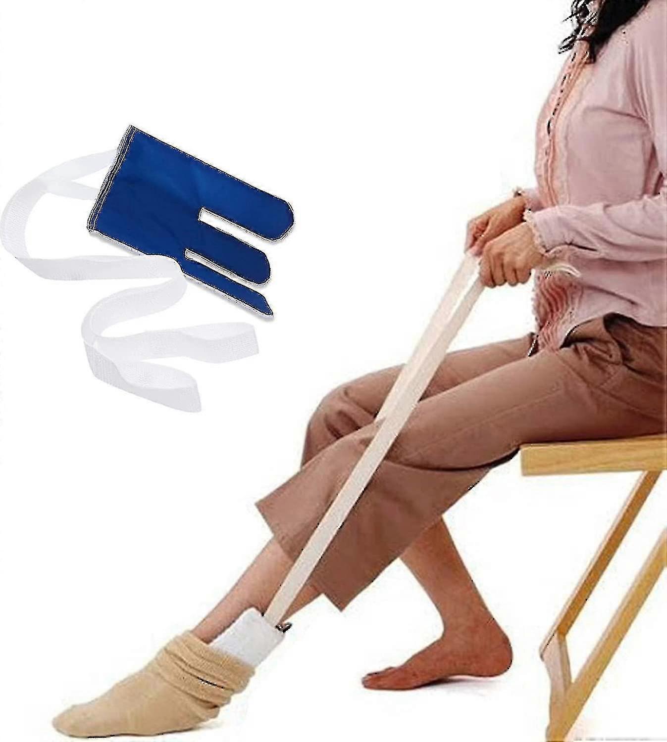 Sock Aid for Elderly & Disabled, No Bending Sock Dressing Assist - YUHAO