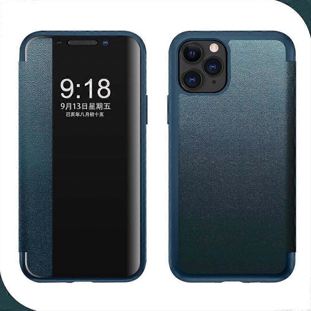 Veske Til Iphone 14 Qingshandai Vindu Vanlig Lær Flip