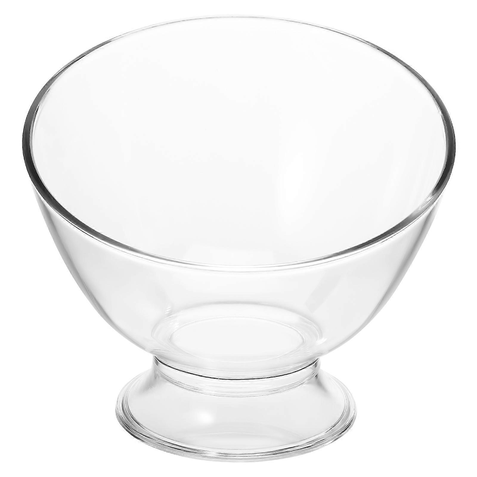 Transparent Multi Function Dessert Bowls Stylish Trifle Bowls for Ice Cream, Fruit, and Salad with Creative Angled Design for Serving and