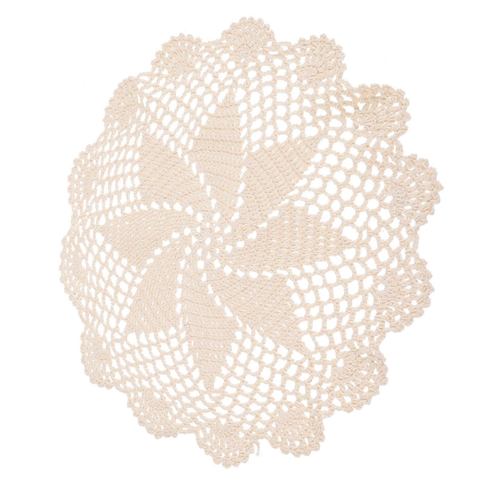 Rustic Table Mats, Aesthetic Woven Doilies, Decorative Home Accessory