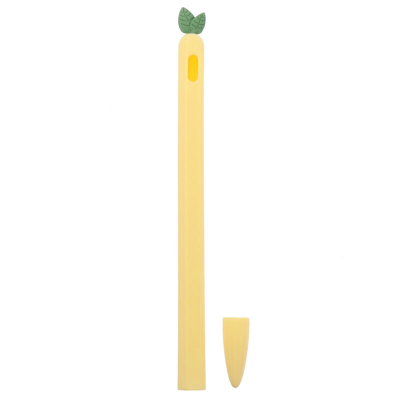 Stylus Pens Protective Cover Carrot Shape Compatible for Apple Pencil 2 Protection 1Set