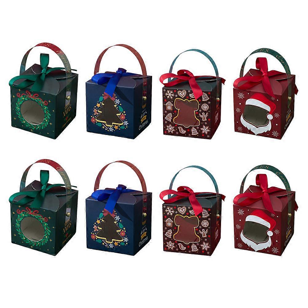 Creative Boxes Party Favor Christmas Supplies Assorted Color Rectangular 8Pcs