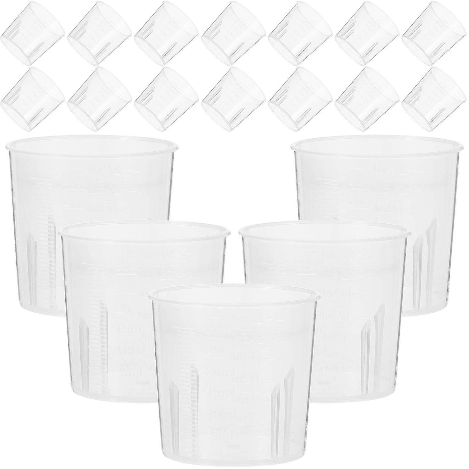 Transparent Measuring Cups Mixing Tools for Resin Crafts Hobbyists 30ml Capacity 100Pcs