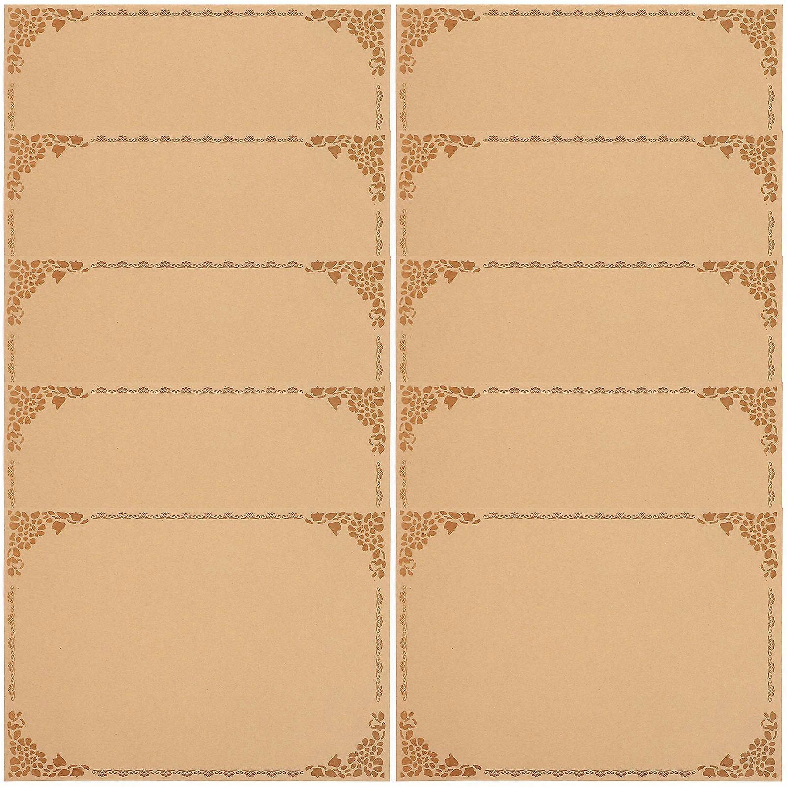 Award Paper Certificate Sheets Blank Storage-Friendly Multipurpose A4 10Pcs