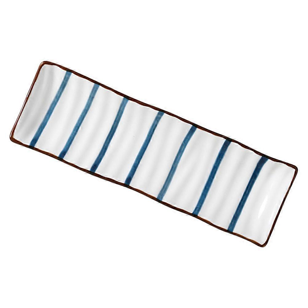 Serving Plates Porcelain Sushi Tray Food Storage Plate Assorted Color Japanese Tableware 1Pack
