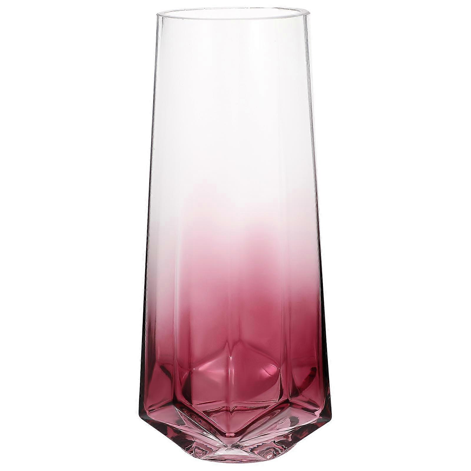 Hemoton 1Pc Glass Vase for Centerpiece Flower Holder Decorative Glass Container