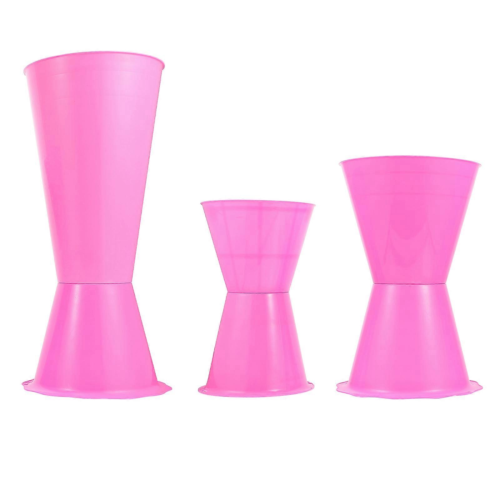Flower Arrangement Liner Tube Romantic Wedding Flower Packing Pink 40x18cm Centerpiece Creation 3Pcs