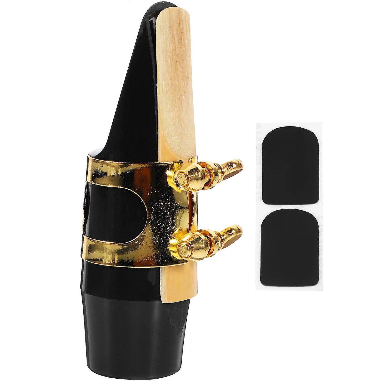 Coussins d’embouchure de saxophone Maintien sûr de l’anche Matériau de bambou multicolore 1Set