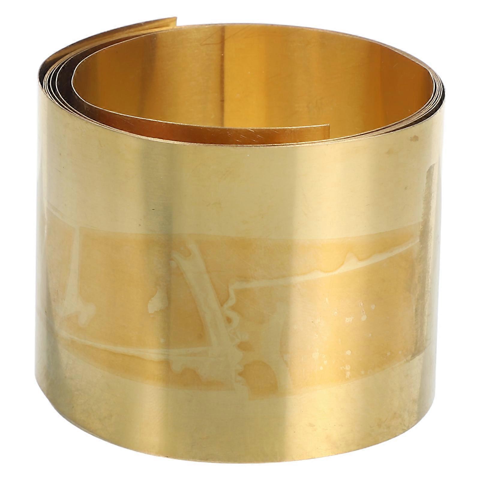 Brass Foil Thick Sheet Roll for Laboratory Use 100g Precision Copper Material