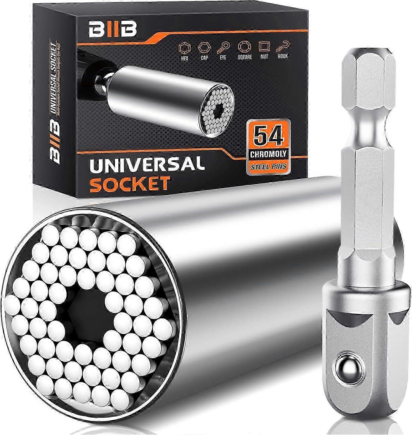 Universal Socket Wrench (7-19mm) - Multi-Purpose Tool Set for Men