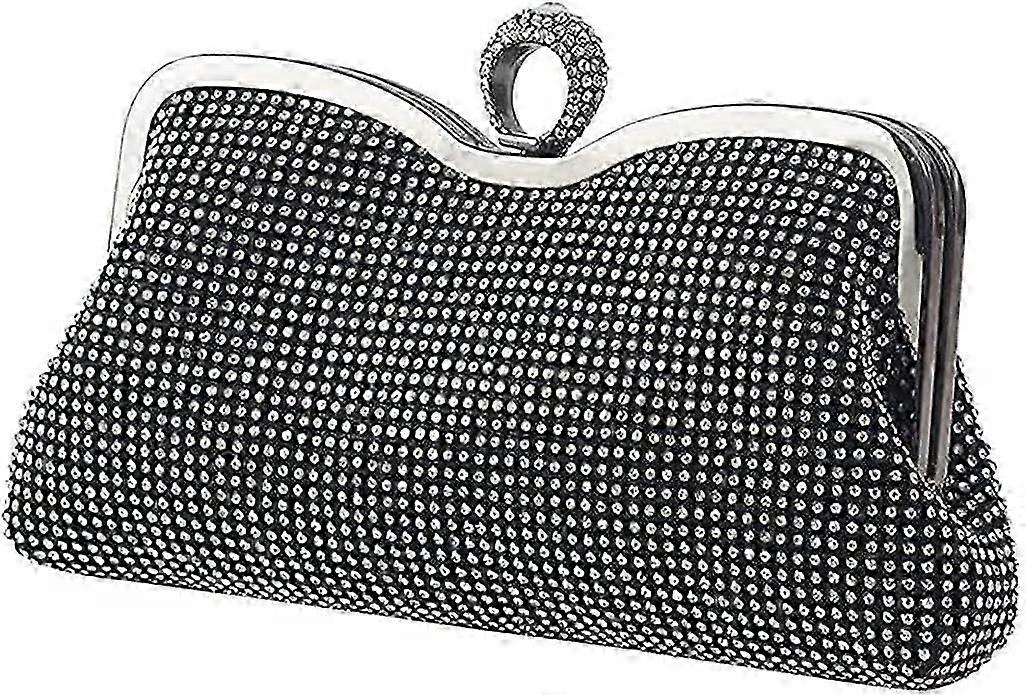 Strass Donna Pochette (Nero)