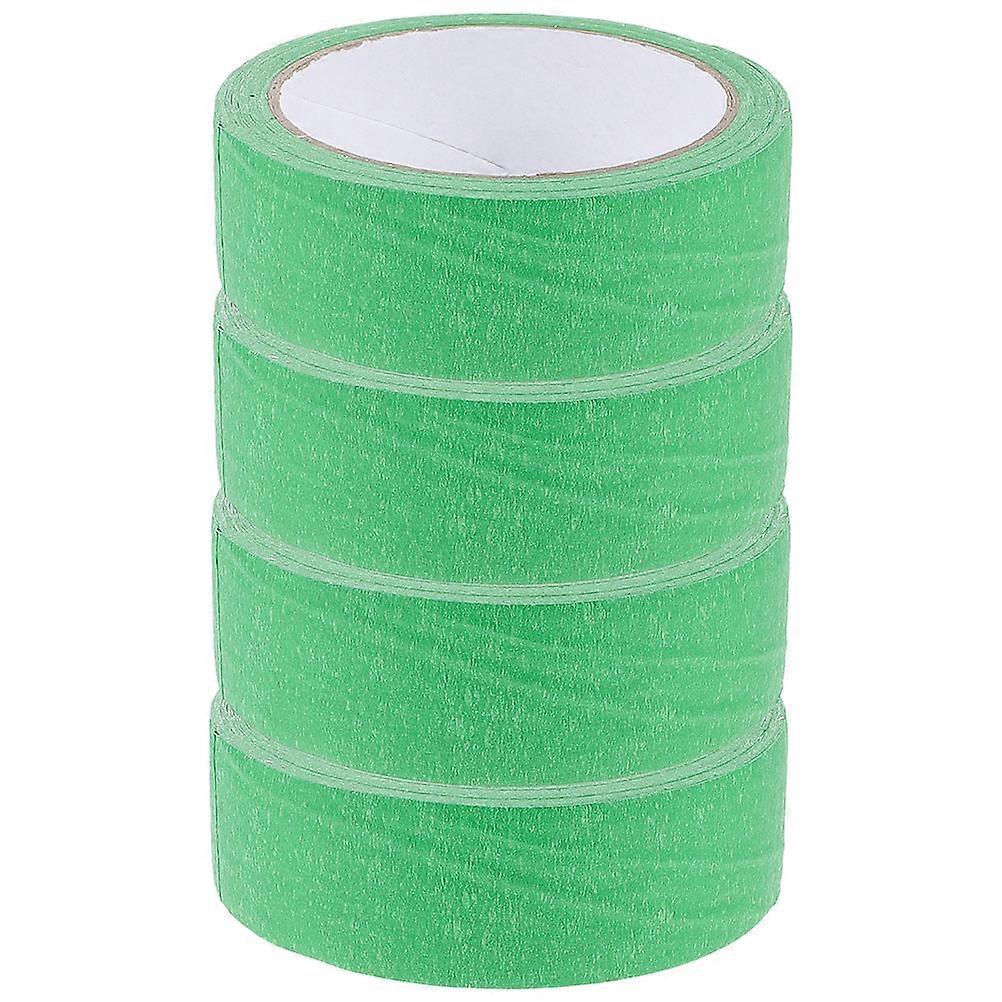 4 Rolls Low Tack Colored Masking Tape for DIY Crafts, Wall Art, and Automotive Painting – Residue Free, & Reposition