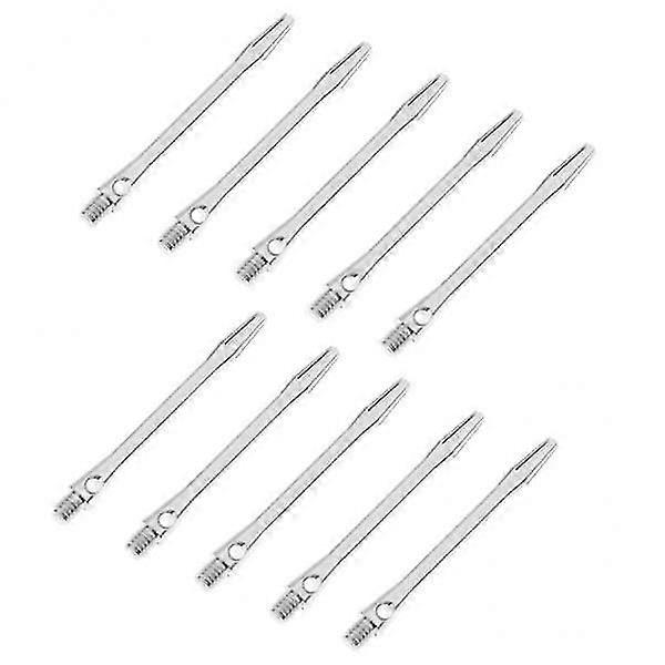 2x10 Pieces 52mm Sturdy Alloy Dart Shafts Stems Indoor Games Accessory Silver