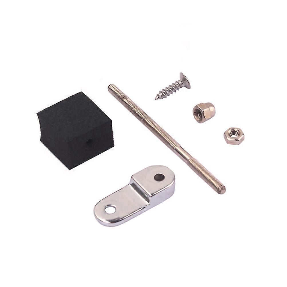 Pickguard Mounting Bracket Support Guitar Pickguard Support Electric Guitar Silver Square Spongy Cushion 1Set
