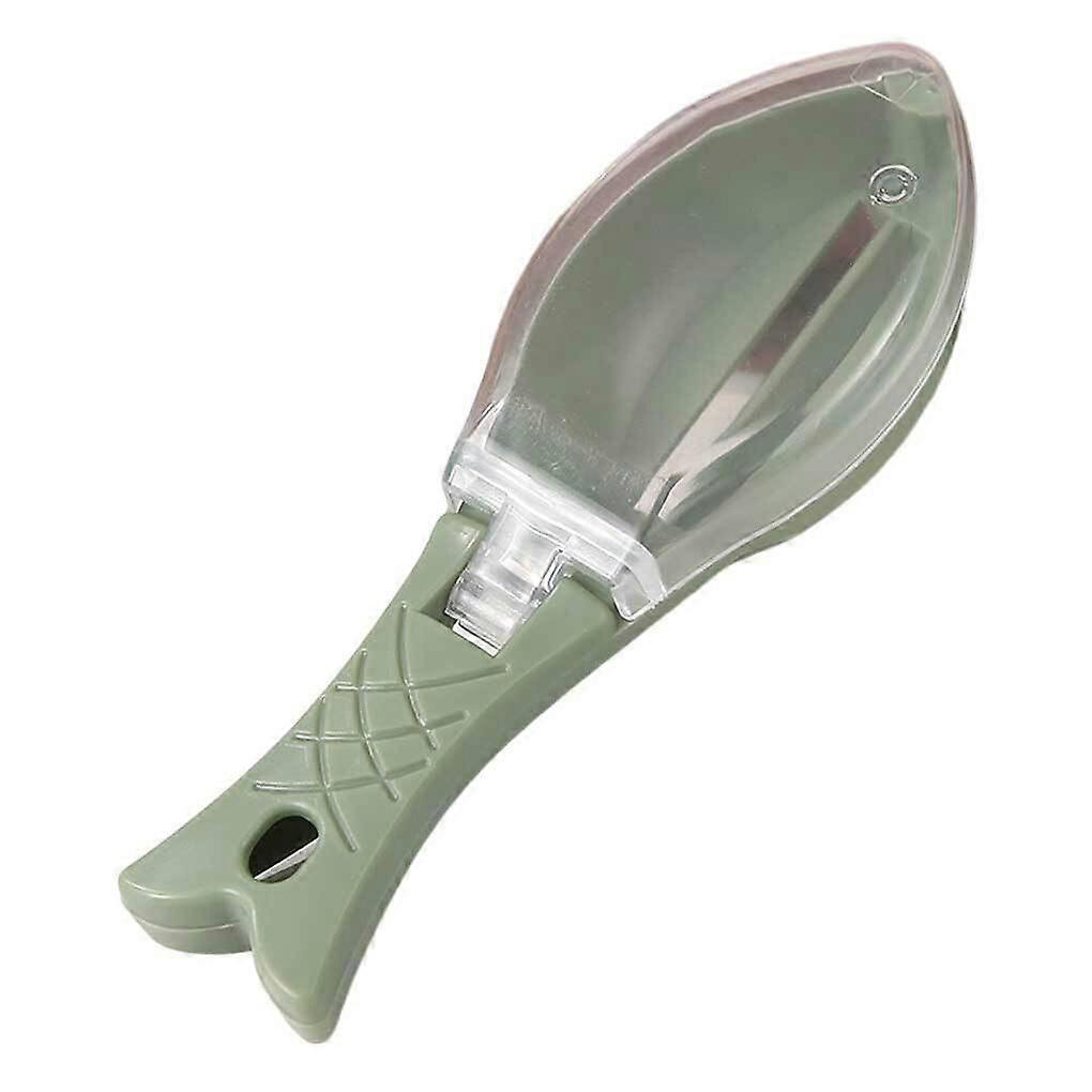 Restaurant Fish Scale Remover Laborsaving Scale Scraper, Grater, Quick Scraping Tool, Kitchen Helper, Kitchenware, Green