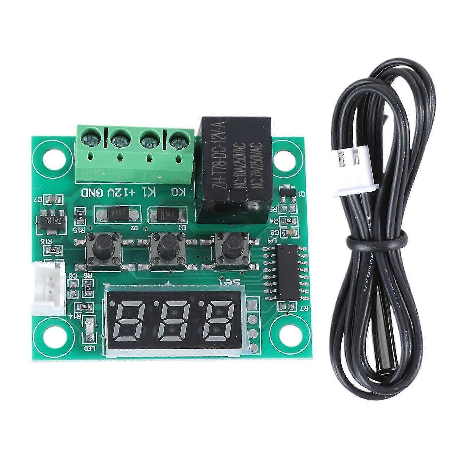 12VHigh Temperature Digital Thermostat Controller XH-W1209 Temperature Control Board Module Digital -50-110C Waterproof