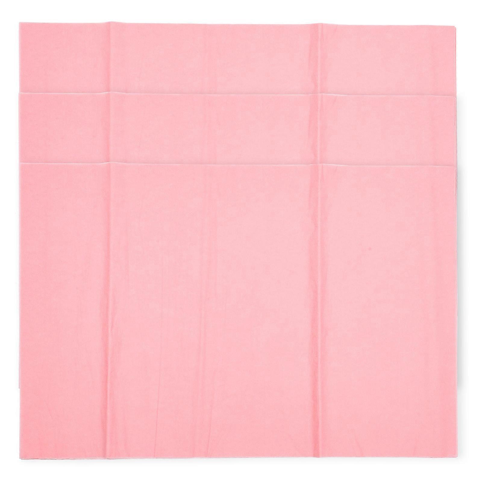 Flower Wrapping Paper Pink Rectangular Simple And Elegant For Document Protection 70x50cm 120 Sheets