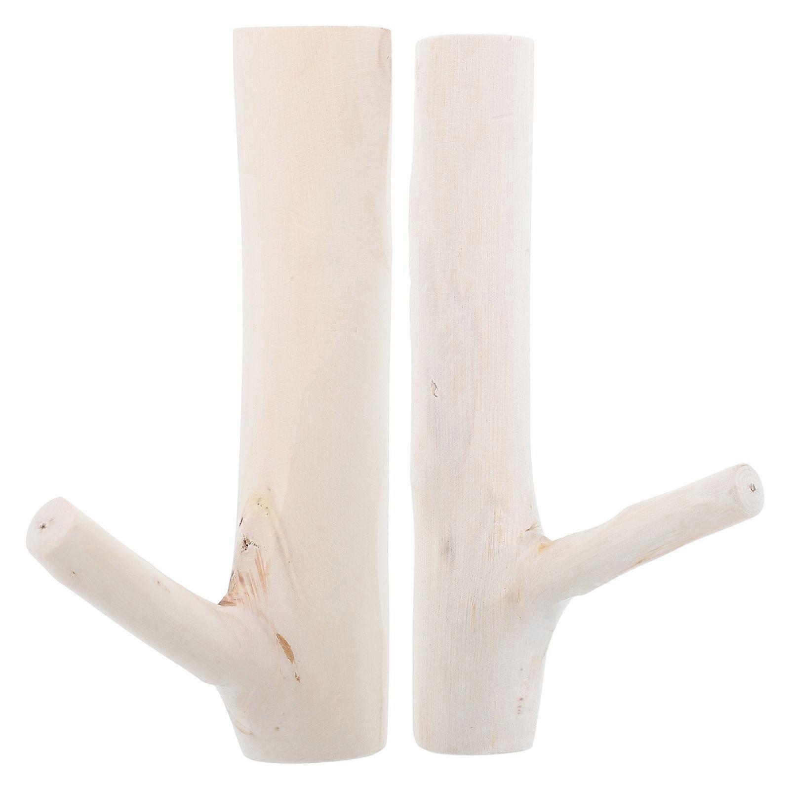 Self Adhesive Wall Hook Natural Branch Design Decorative Key Hanger for Bathroom Office Coat Storage Space Saving for Bags Accessories