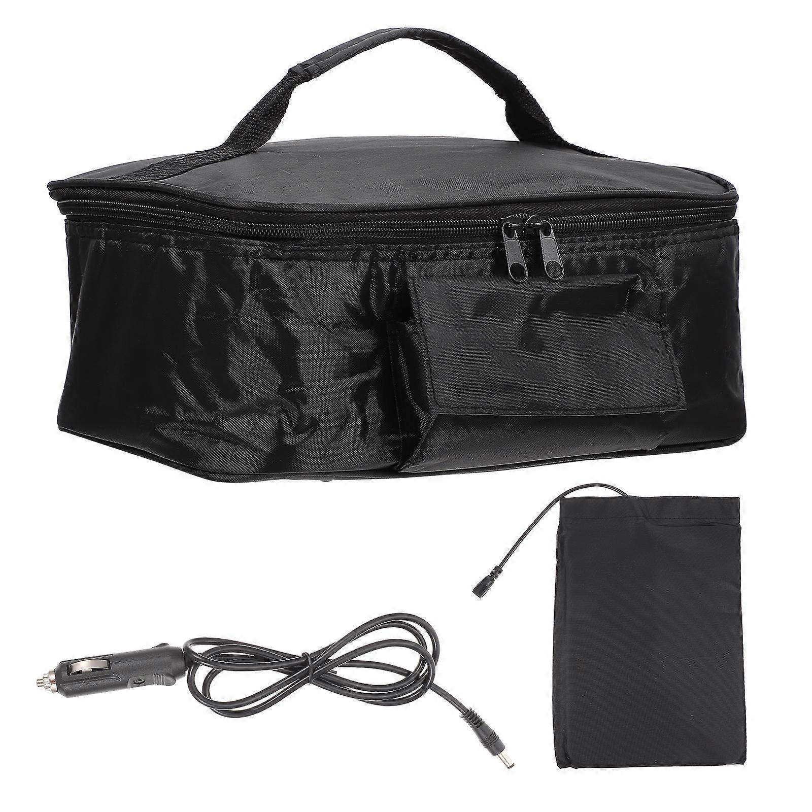 Insulated Lunch Container Rectangular Hand-held Oxford Cloth Aluminum Foil Thermal Insulation 1Pack