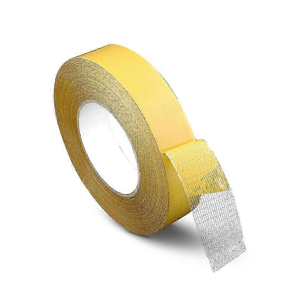Super Sticky Double-Sided Adhesive Fibre Tape, 15mm x 50m, Ideal for Carpets, Floors, Leather, Automotive Uses, and Sealing Needs