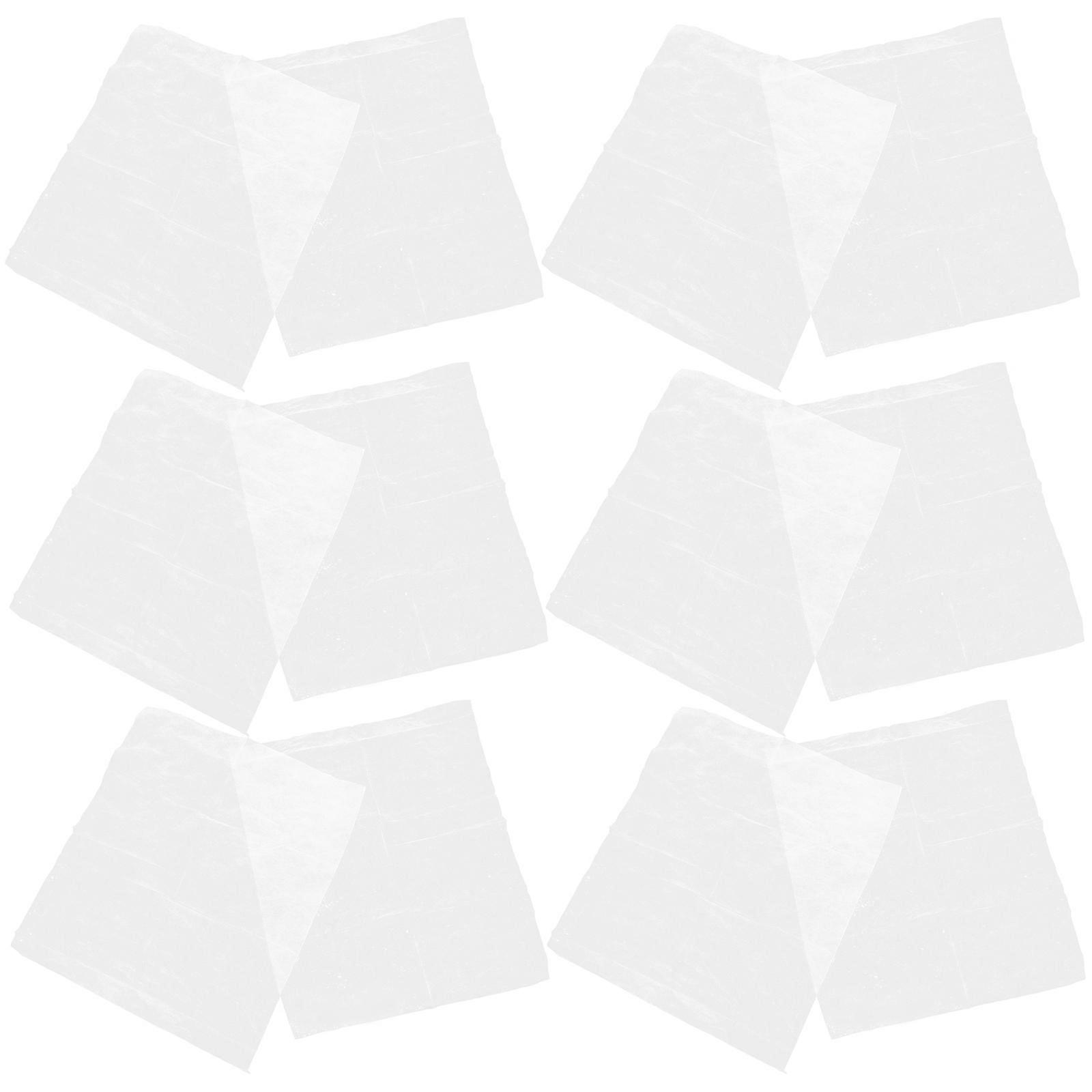 Air Conditioning Filters Screen Reduction Purifier 39x34x0.1cm 12Pcs White