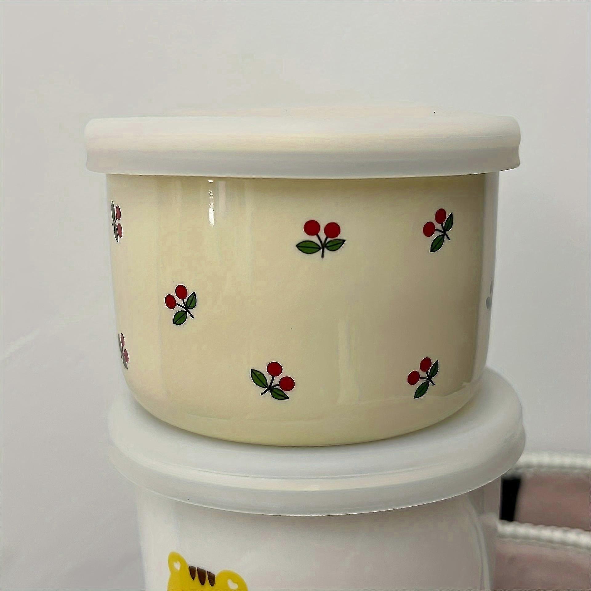 かわいい栄養補助食品セラミックボウル、給餌ボウル、ポータブル食器、電子レンジ金庫、素晴らしいクリスマスハロウィーン感謝祭のギフト、新年の贈り物、