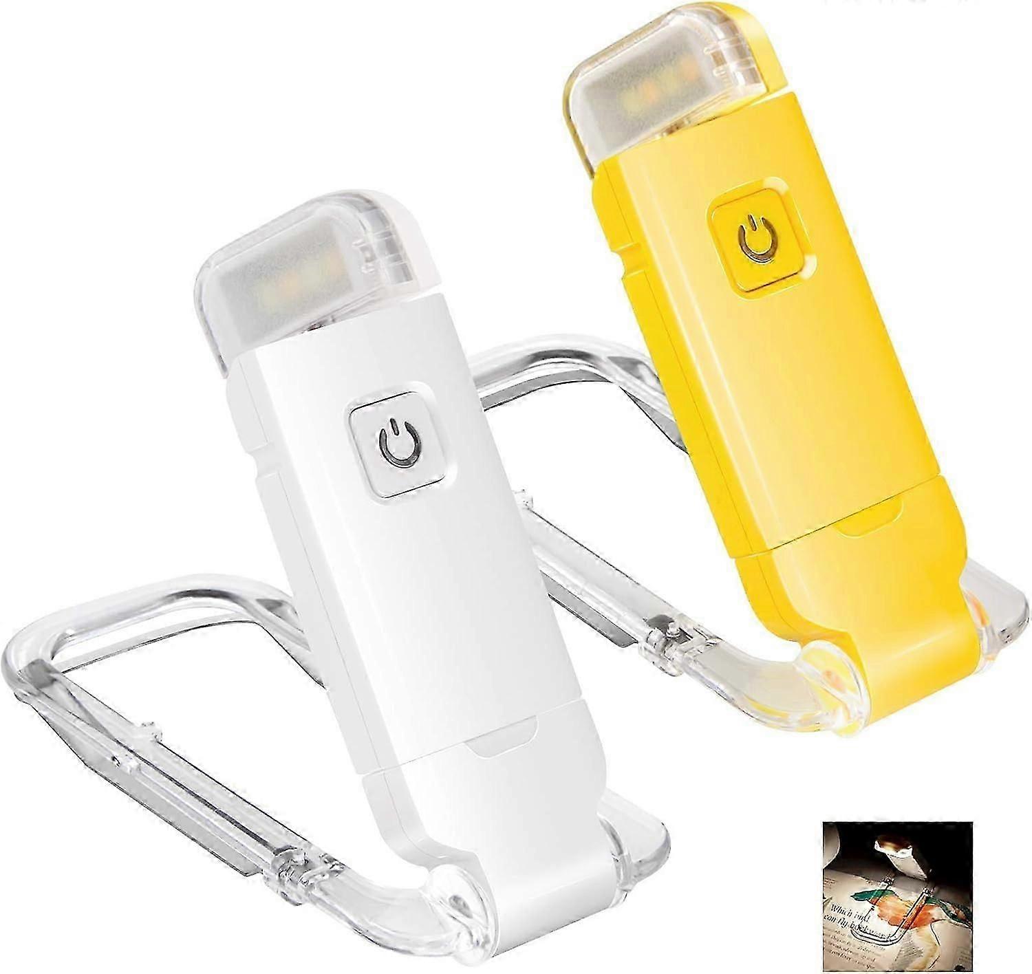 ضوء القراءة ، ضوء كتاب قابل لإعادة الشحن للقراءة في السرير ، مصباح قراءة LED مشبك للعناية بالعين مصباح إشارة مرجعية خفيف الوزن لمحبي الكتب