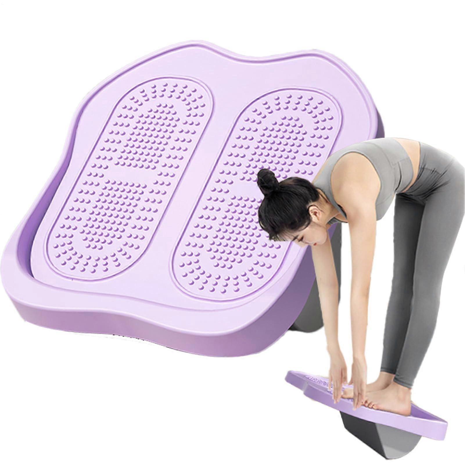 Slant Board Calf Stretcher, Calf Stretching Wedge, AntiShake Balance Board, Purple