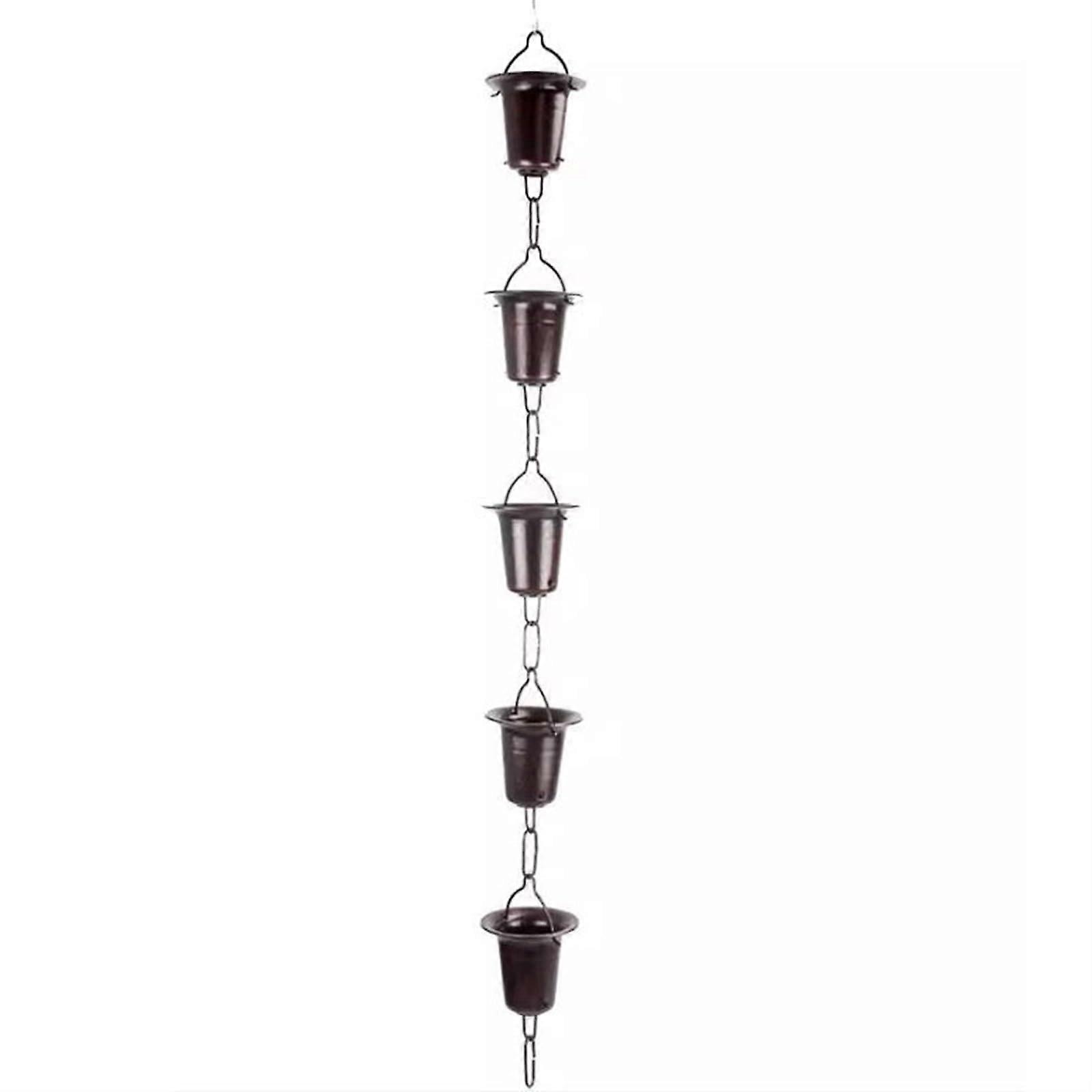 Rain chains, decorative garden rain chain bells (Style 1, 100cm/39.4in)