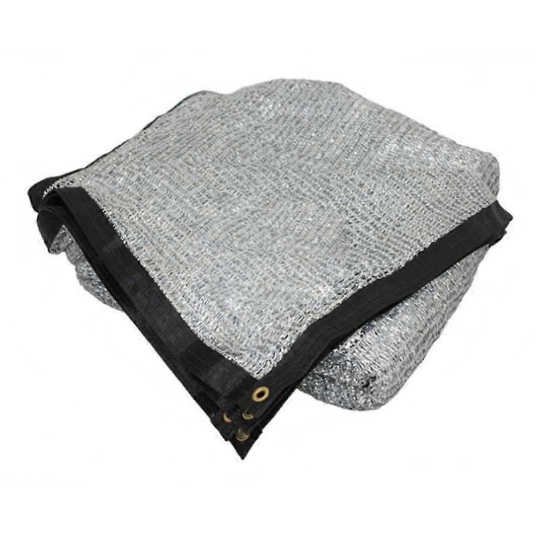 Shade net with eyelets, car sunshade 2x2m, aluminet car cover, shade fabric panels with grommets, heavyduty sun reflection shade.