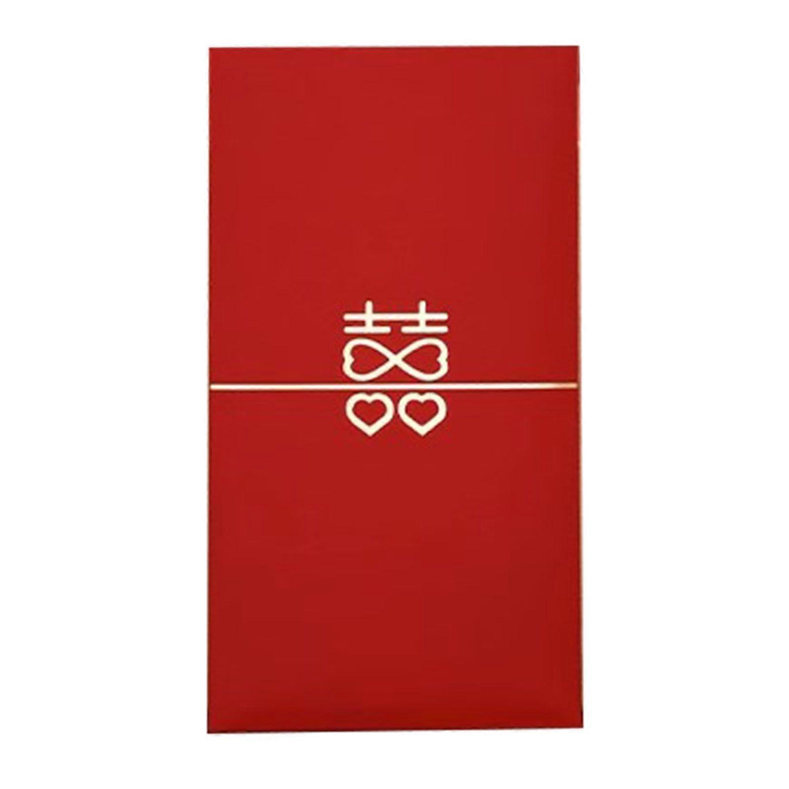 2025 Latest Model  6PCS Chinese Wedding Red Envelopes Creative Multipurpose