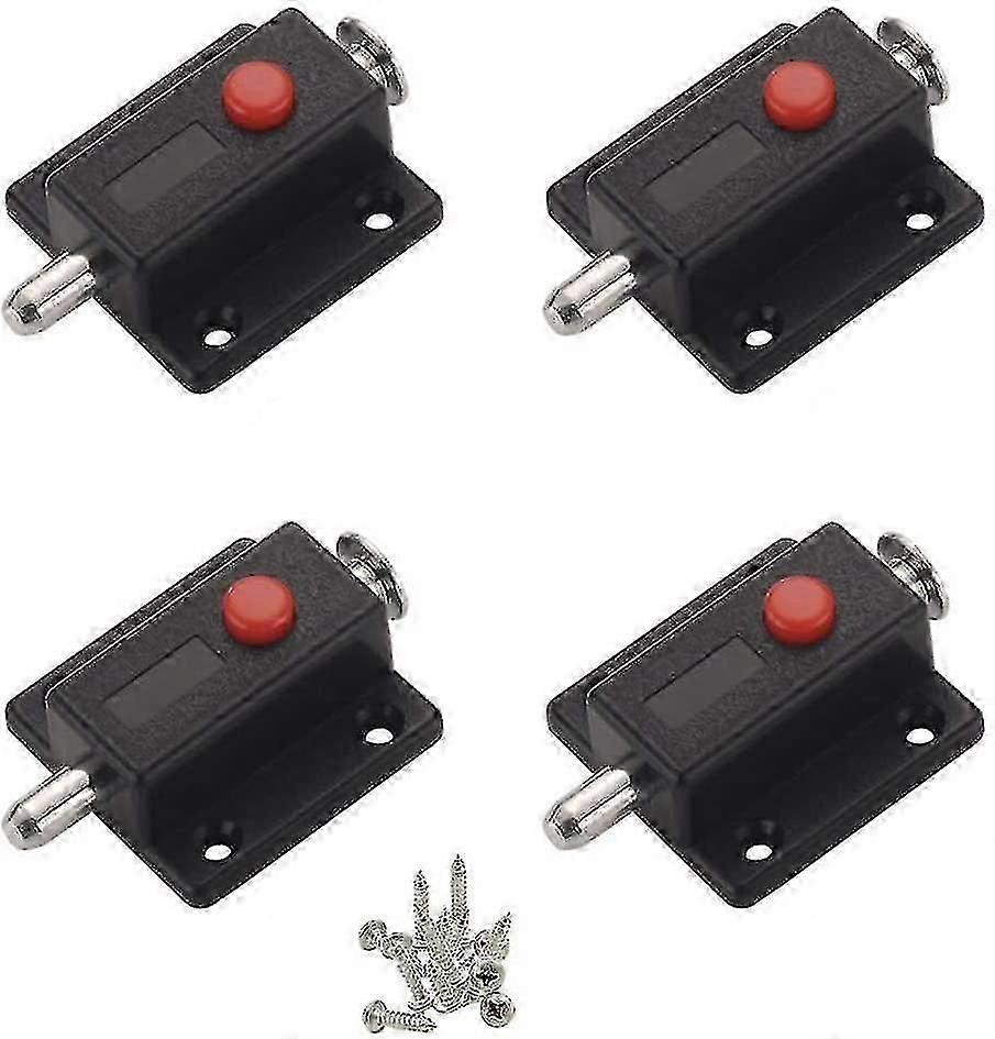 Door Closer Lock, Auto Spring Knob Safety Slide Latch For Cabinet, Interior