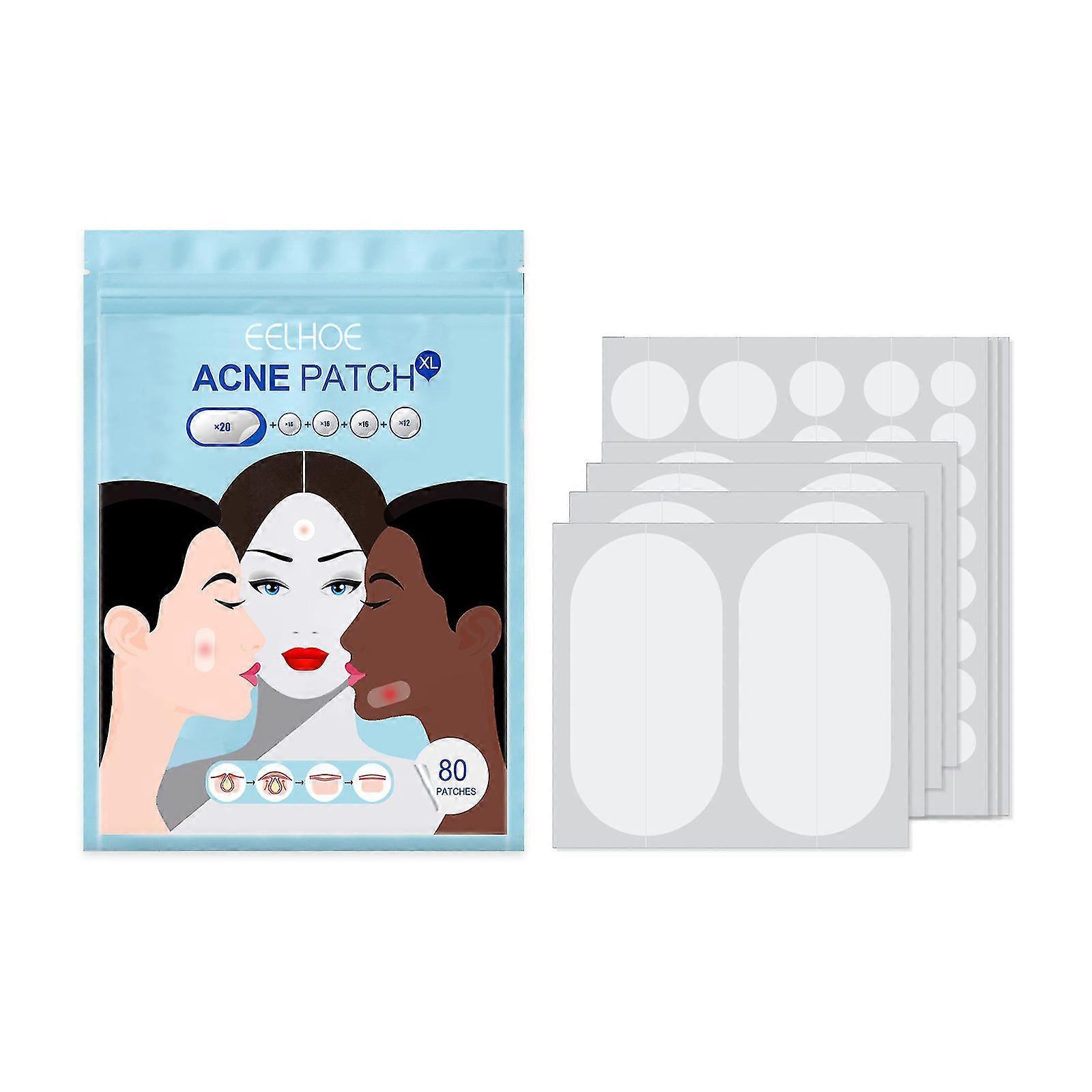 Acne Patch, 80pc Waterproof Concealer Cleaning Patches for Acne Treatment