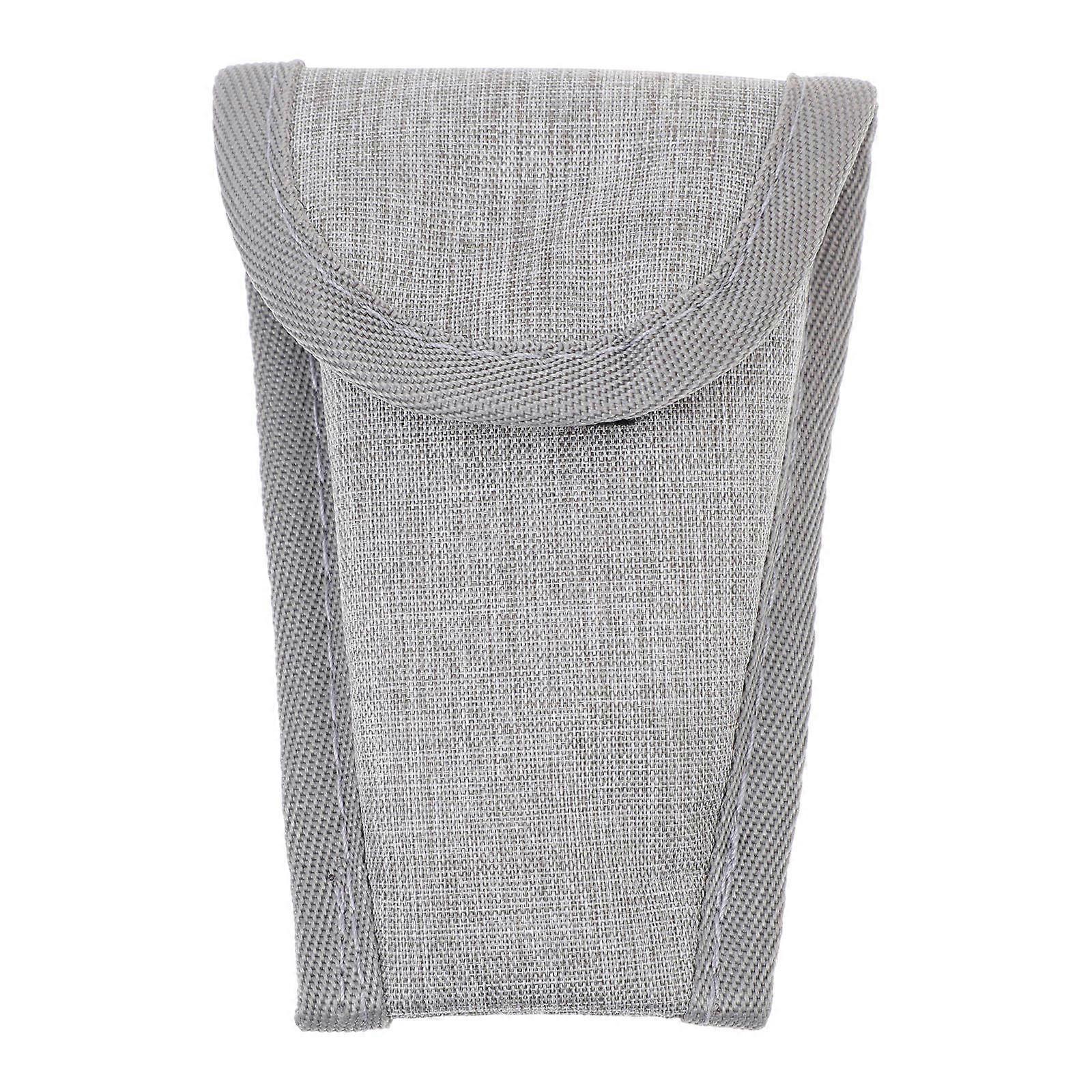 Grey Oxford Cloth Saxophone Storage Bag for Keys Lipstick Mouthpiece 1 Pc Lightweight Proper Size