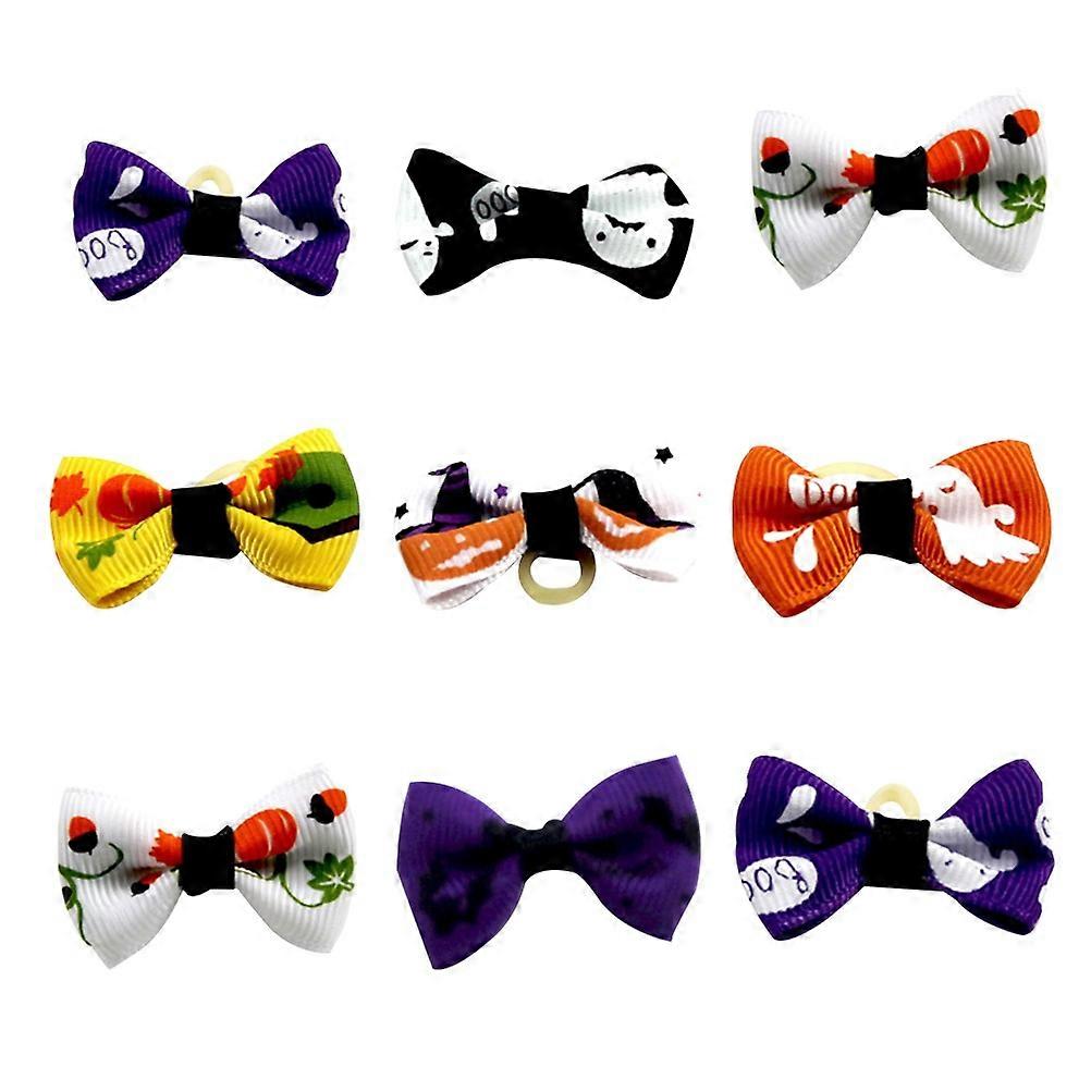 Hairpin For Head Flower Mixed Patterned For Pet Owners Halloween Party 2.5x3.8cm 9Pcs