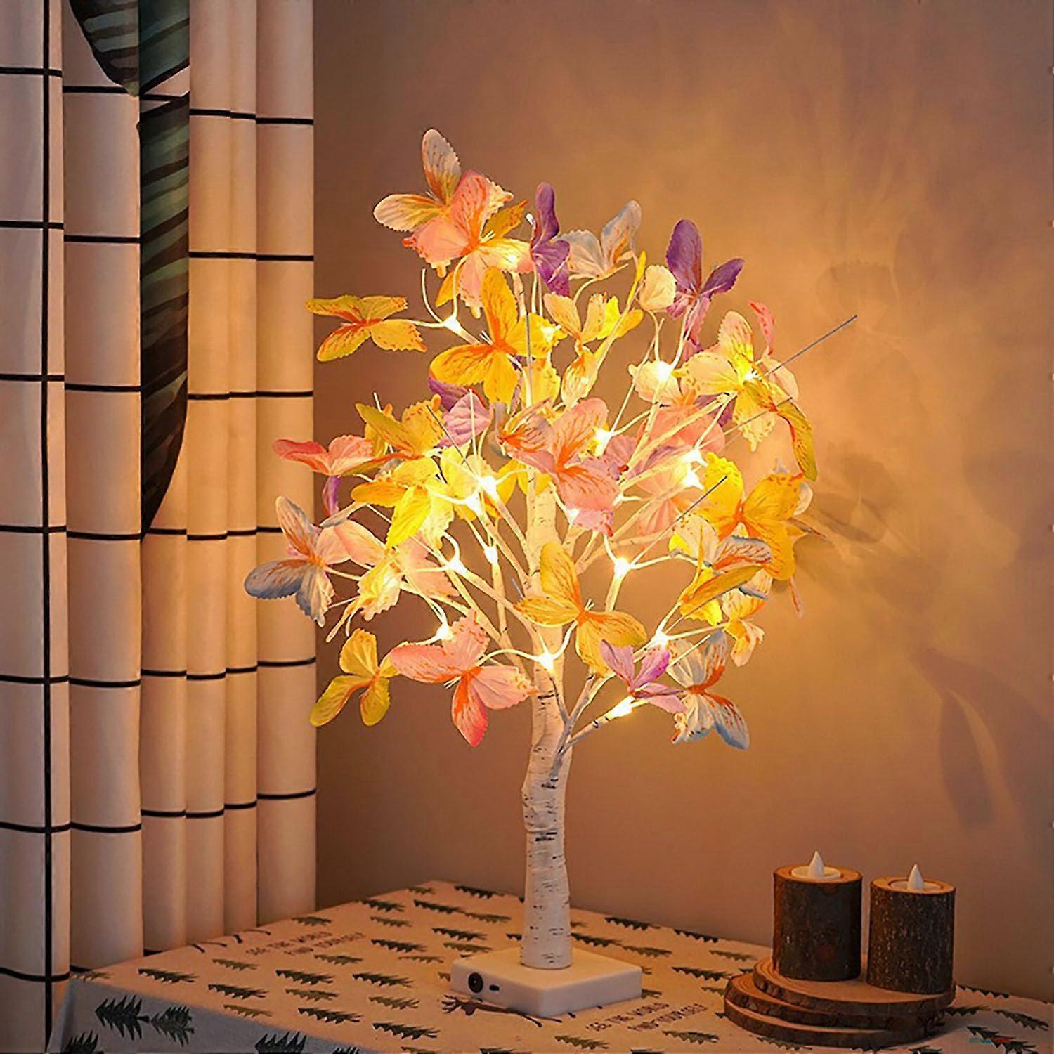Blumenbaum with Lights Mini Tree Ornament Warm White LED Light for Christmas Party Wedding
